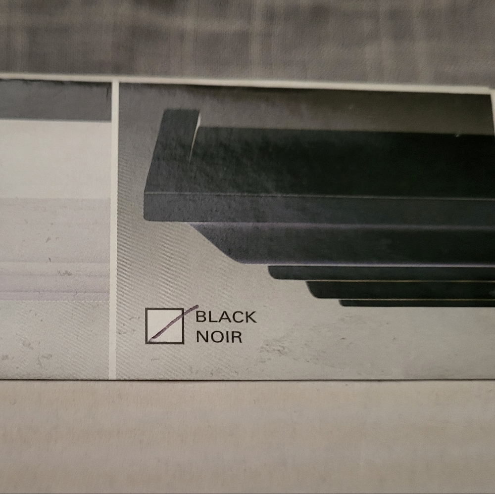 Black Solid Wood Display Shelf- 3 Sizes Available 12",24",36" Or All 3 $100